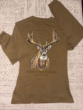 Simply Southern Unisex Long Sleeve Shirt - Olive Green
